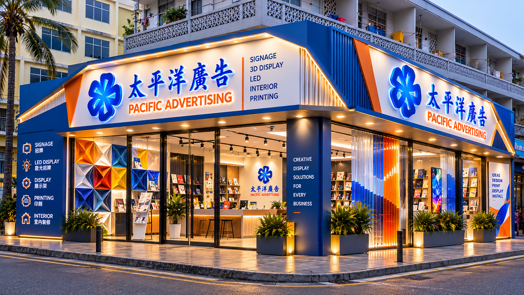 太平洋广告门店视觉参考
